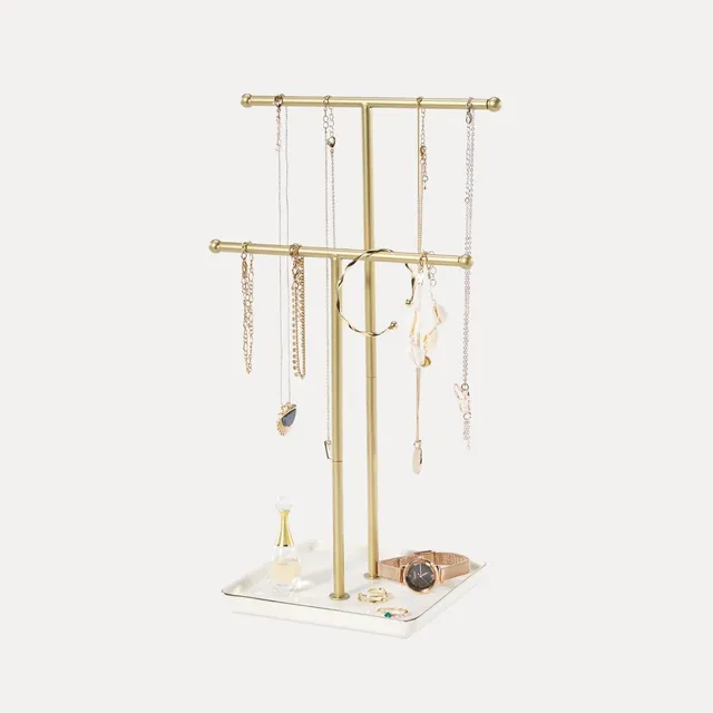 Lolalet Jewelry Stand Kettenständer Weiß Keramik 1 Ebene