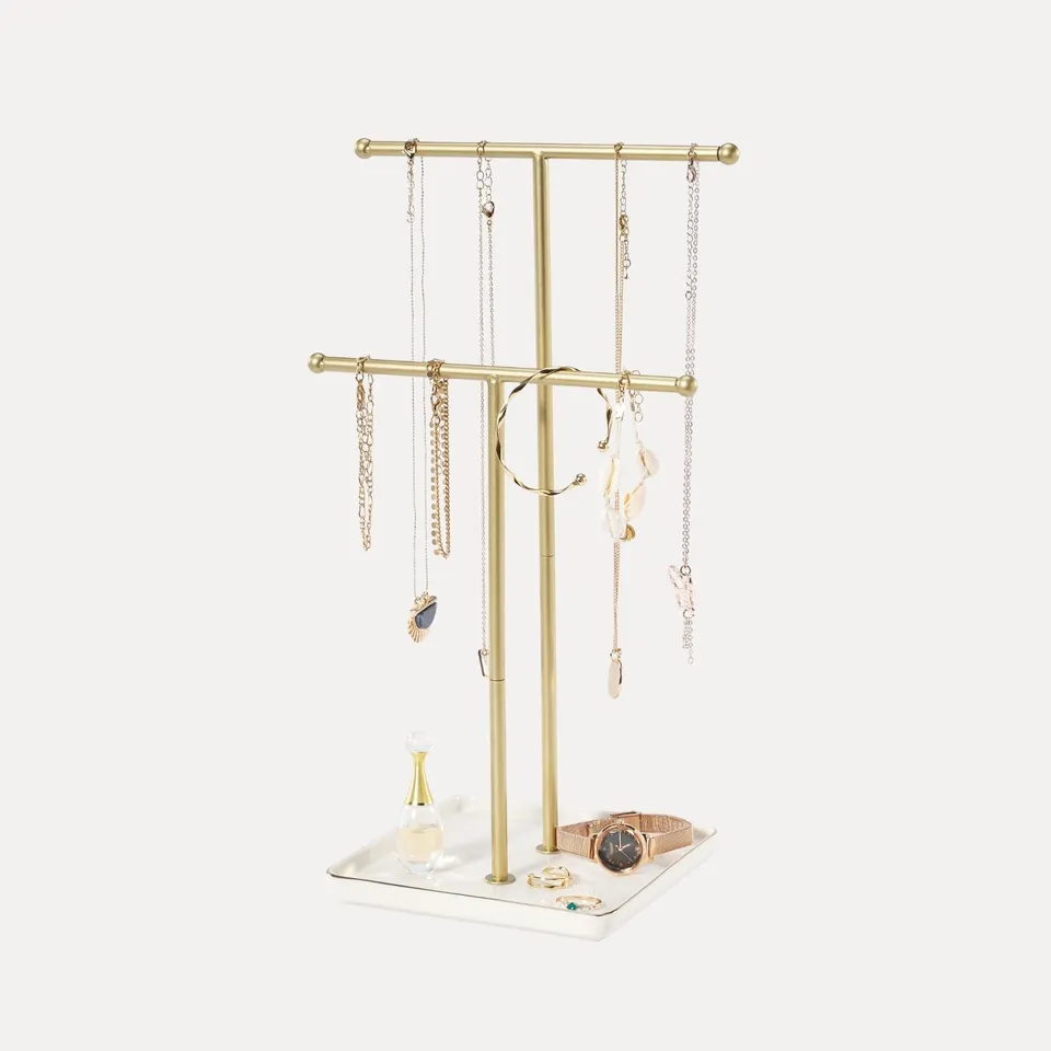 Lolalet Jewelry Stand Kettenständer Weiß Keramik 1 Ebene