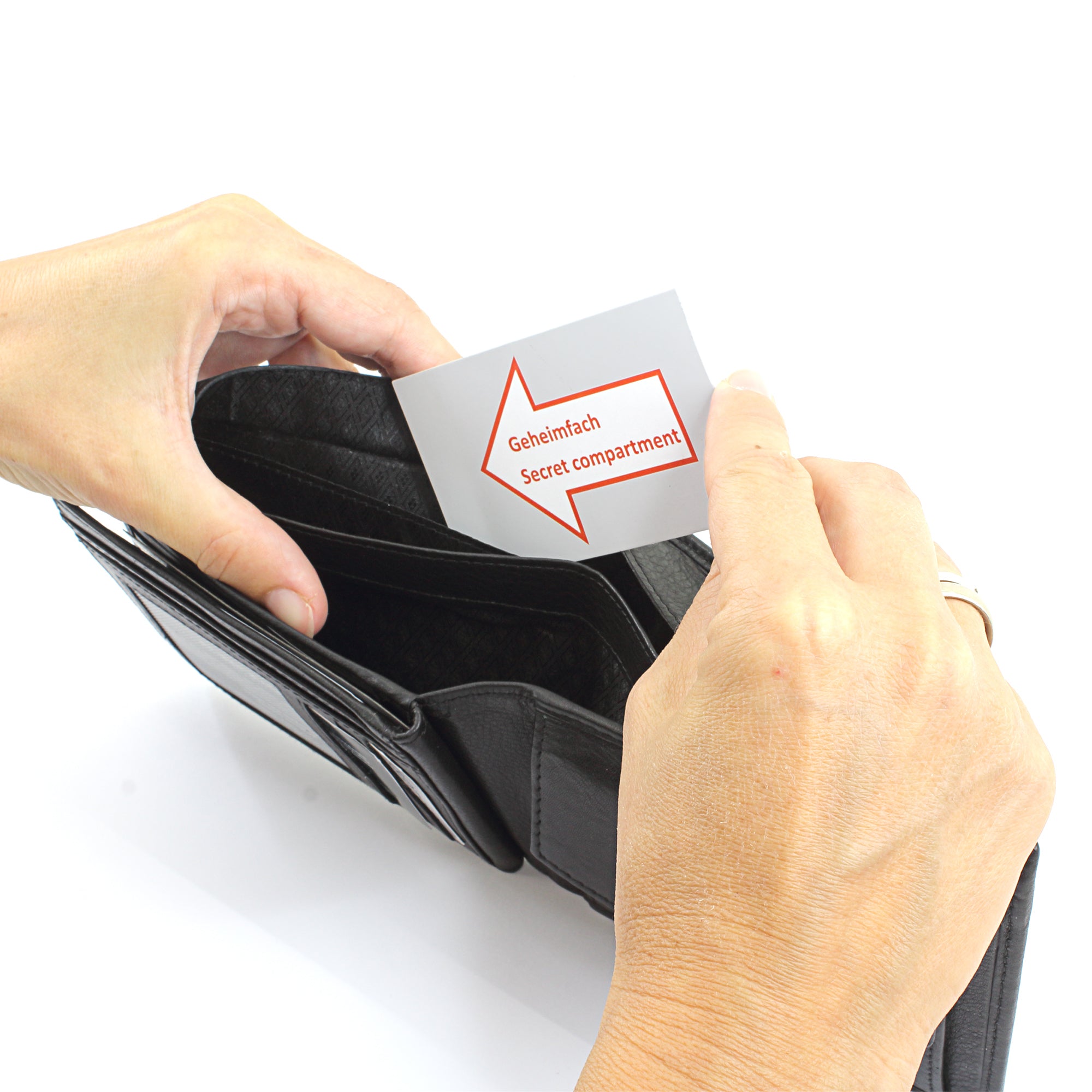 Friedrich 23 Cloe Geldbörse Schwarz Leder RFID