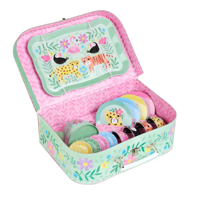 Jewelkeeper Tea Sets Teeservice Safari 15-teilig Zinn