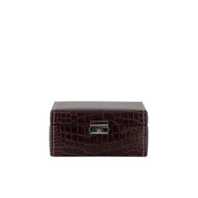 Friedrich 23 Le Croc Uhrenbox 6 Uhren braun Kroko