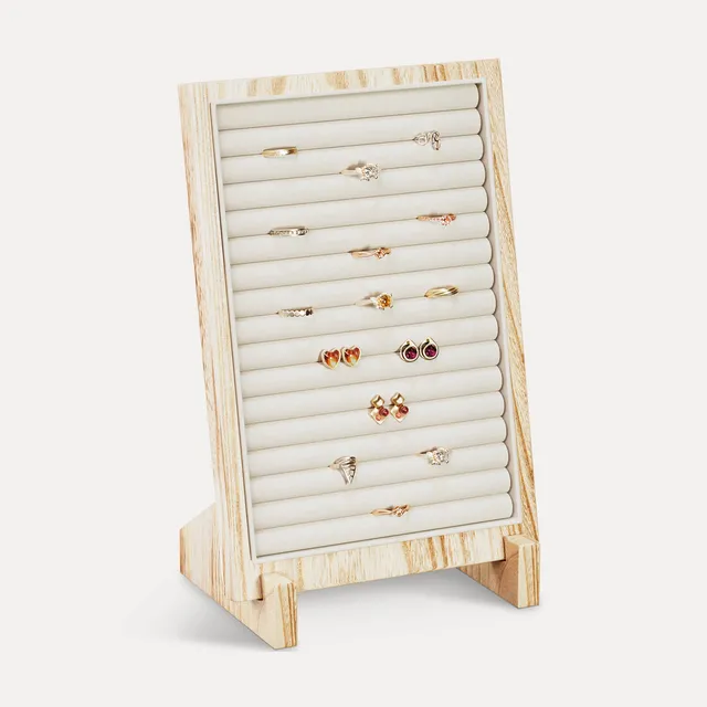 Lolalet Jewelry Stand Natural Wooden Ringhalter 1 Stück Holz