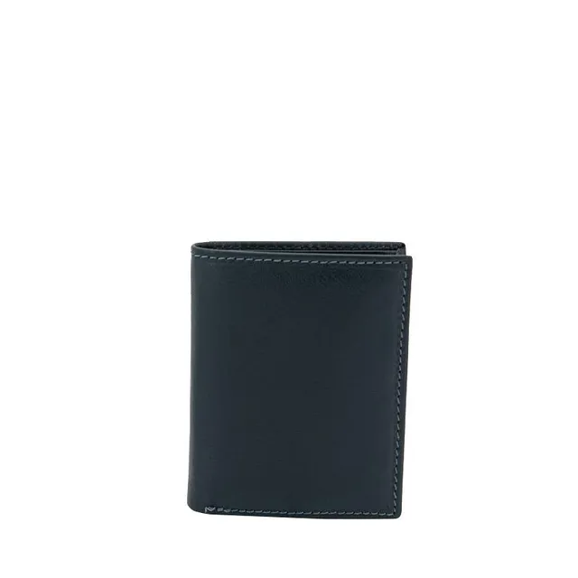 Friedrich 23 Cloe Geldbörse Leder RFID Blau 12,5 cm