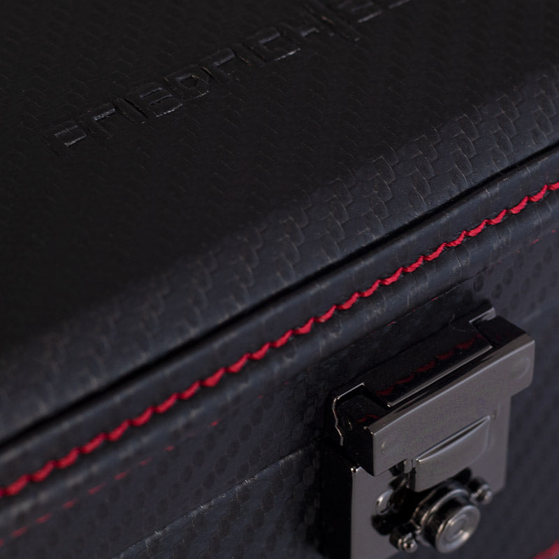 Friedrich 23 Carbon Uhrenbox 4 Uhren Schwarz XXL geeignet