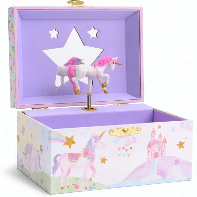 Jewelkeeper Unicorn Jewelry Boxes Musikbox Glitzer Einhorn