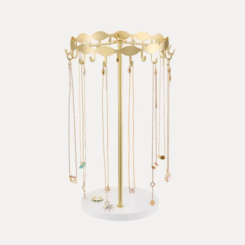 Lolalet Jewelry Stand Kettenständer Gold 26 Haken