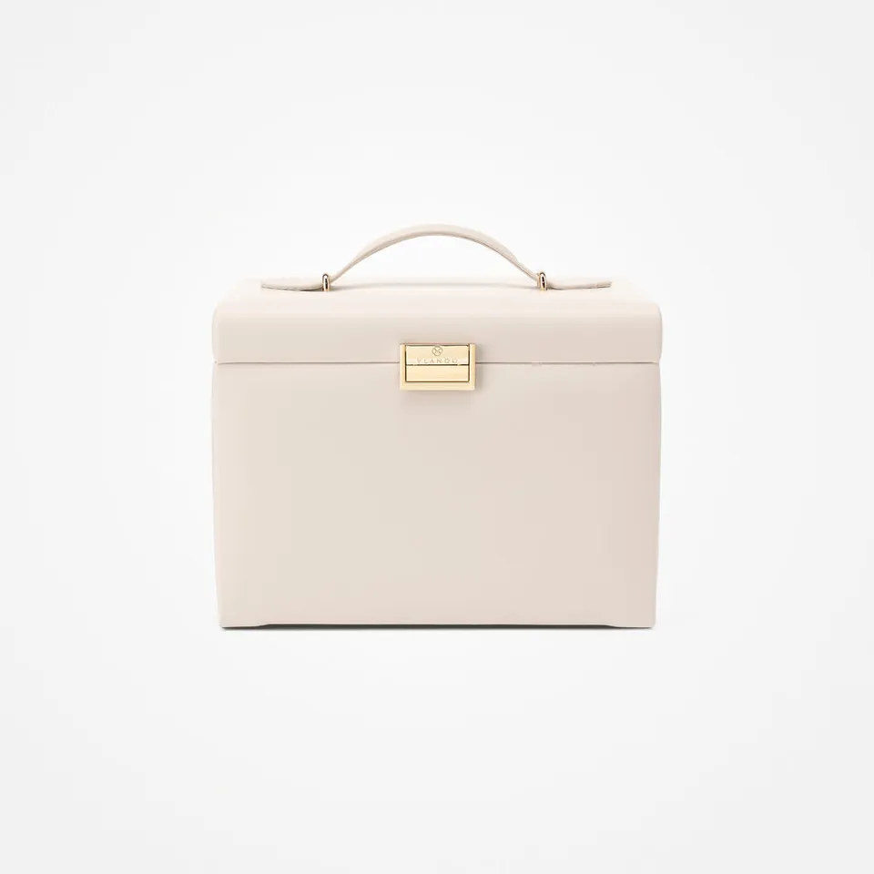 Vlando Quiet Luxe 4-stöckige Schmuckbox mit Spiegel