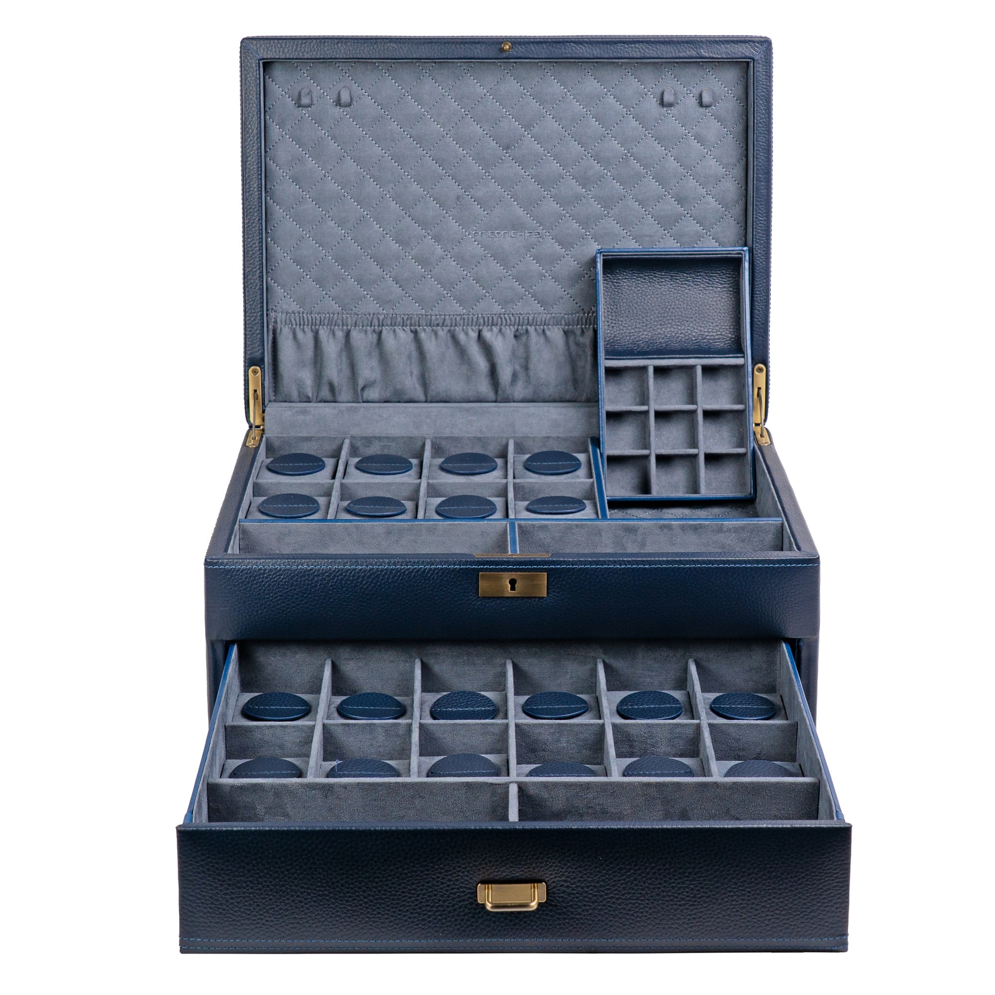 Friedrich 23 Dynasty Uhrenbox 20 Uhren Leder abschließbar