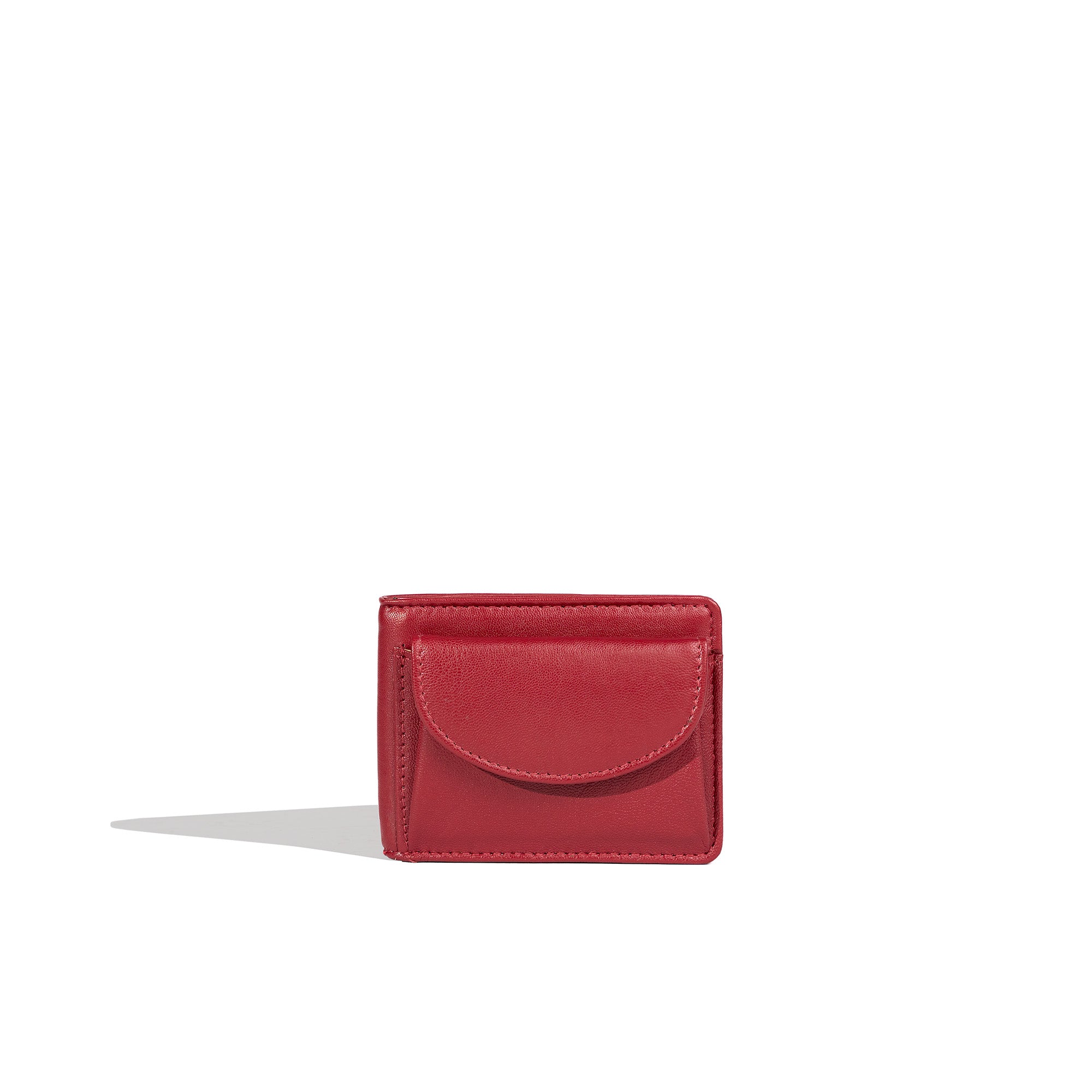 Friedrich 23 Cloe Mini Geldbörse Leder RFID Weinrot