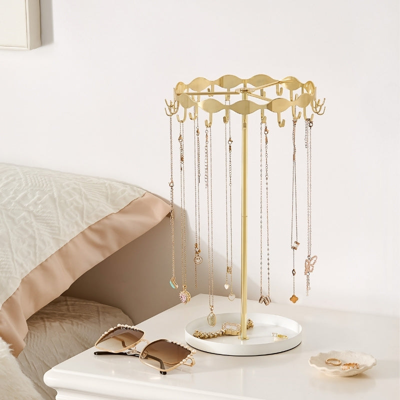 Lolalet Jewelry Stand Kettenständer Gold 26 Haken