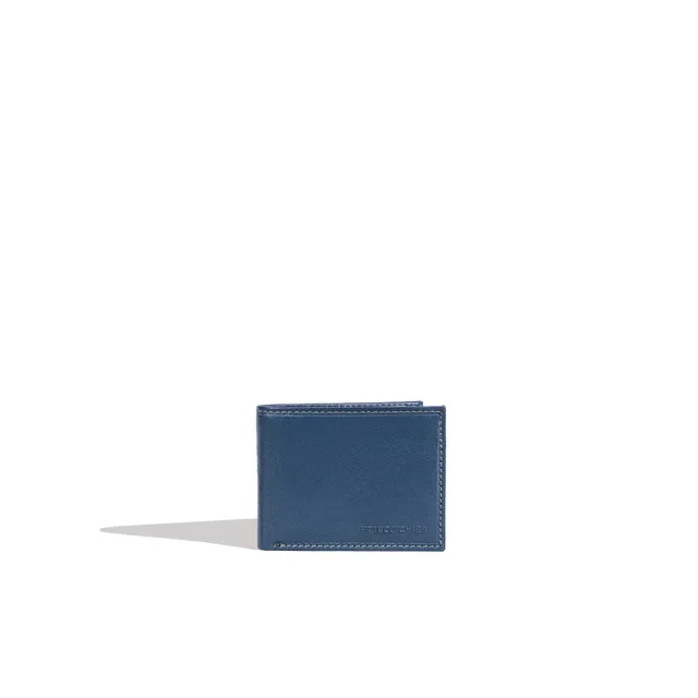 Friedrich 23 Redford Mini Geldbörse Leder RFID Blau