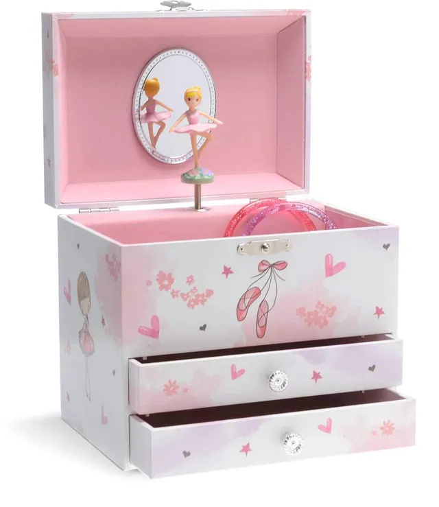 Jewelkeeper Ballerina Jewelry Boxes Spieluhr Rosa Schwanensee