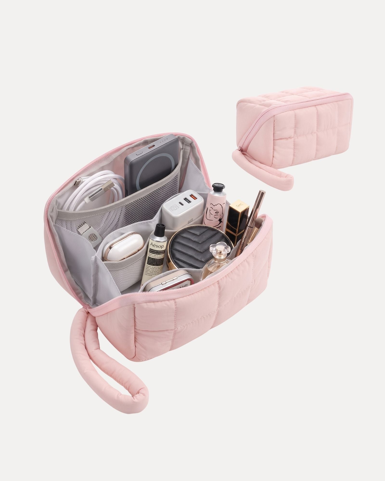 Lolalet Makeup Organizer Bag Kosmetiktasche Pink Medium leicht