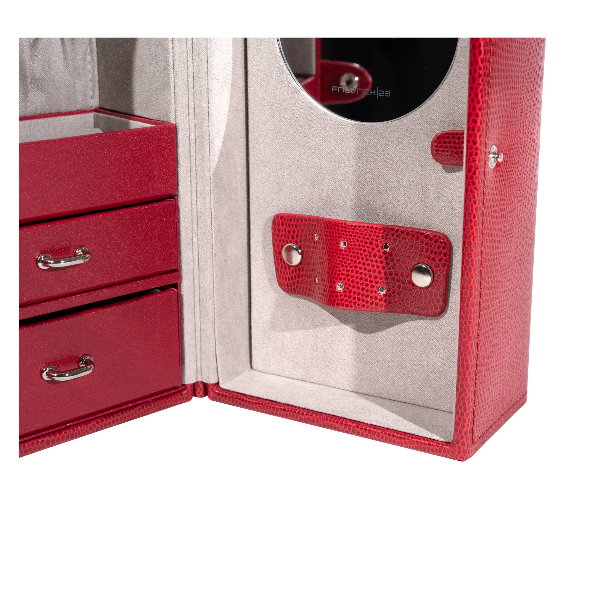 Friedrich 23 Milano Schmuckturm Rot Echsenoptik Kissen
