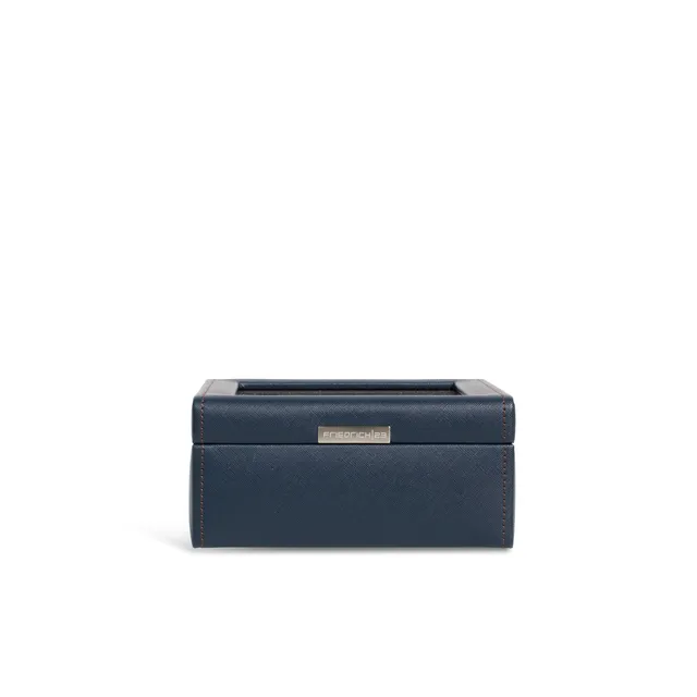 Friedrich 23 Bond Cross Grain Uhrenbox 6 Uhren Dunkelblau