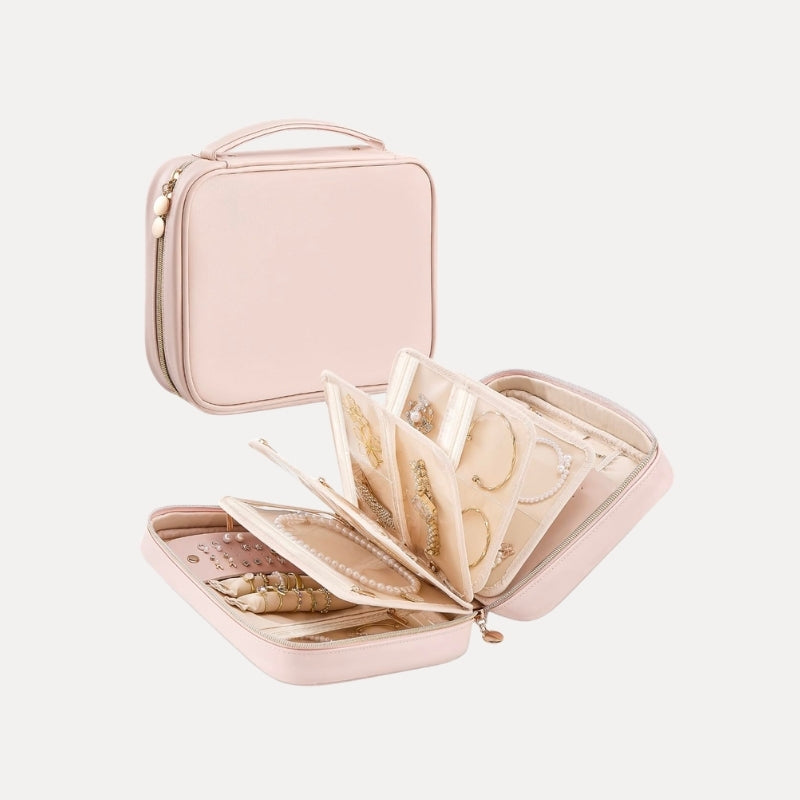 Lolalet Jewelry Box Reise Schmucktasche Pink Large Wasserdicht
