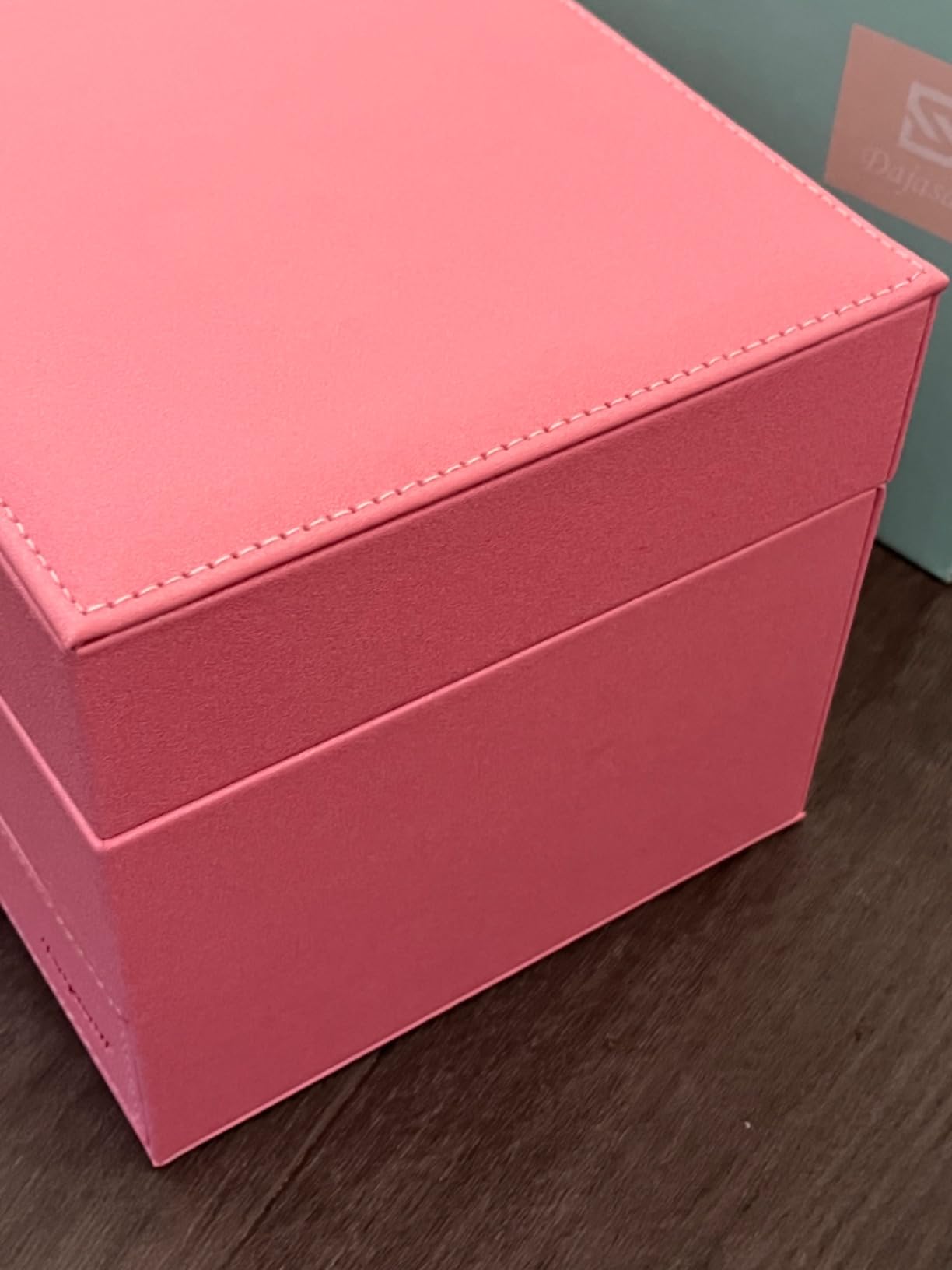 Dajasan Large Jewelry Box Schmuckkästchen Champagner 3 Ebenen