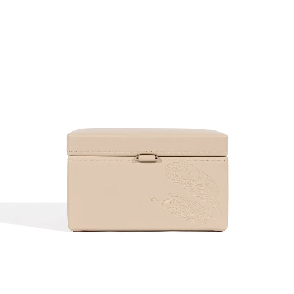 Friedrich 23 Boho Schmuckkasten Kunstleder Beige 21 cm