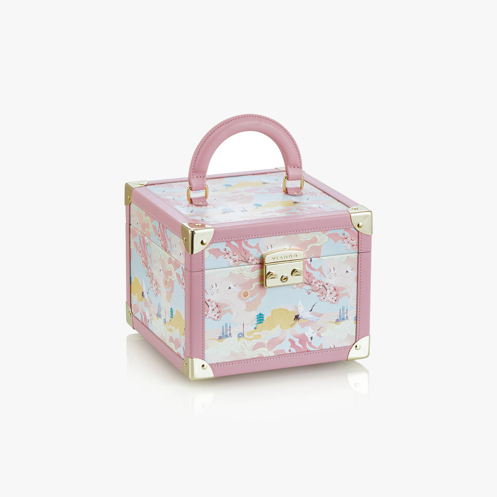 VLANDO Quiet Luxe Atelier Bloom Schmuckkästchen Leder Spiegel