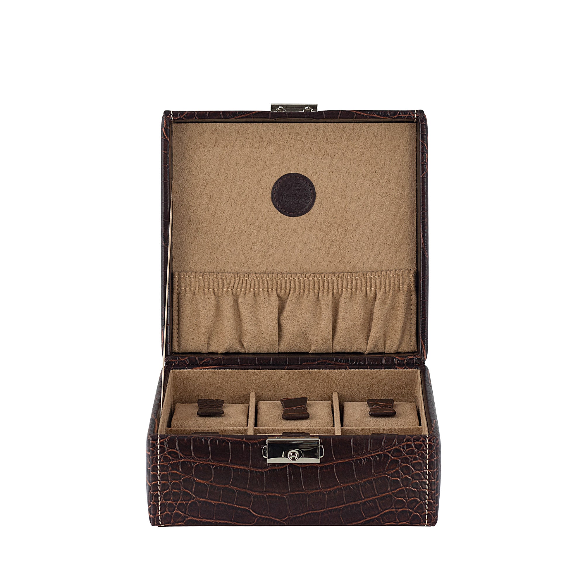 Friedrich 23 Le Croc Uhrenbox 6 Uhren braun Kroko