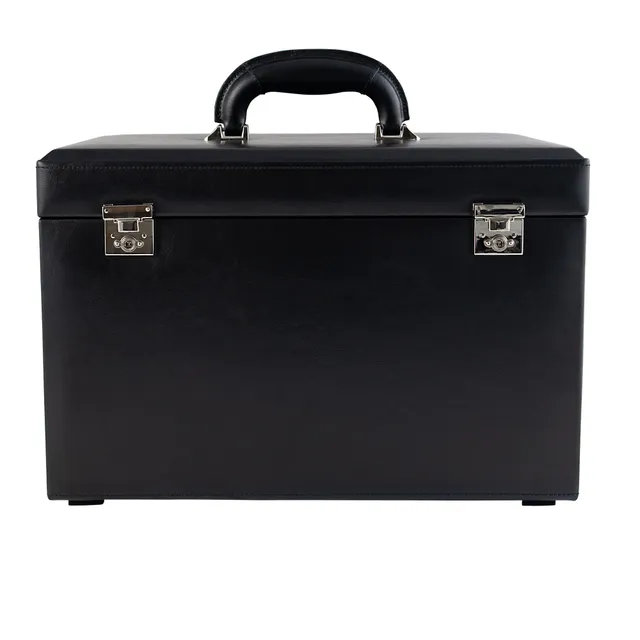 Friedrich 23 Classico Schmuckkasten XXL Schwarz Leder