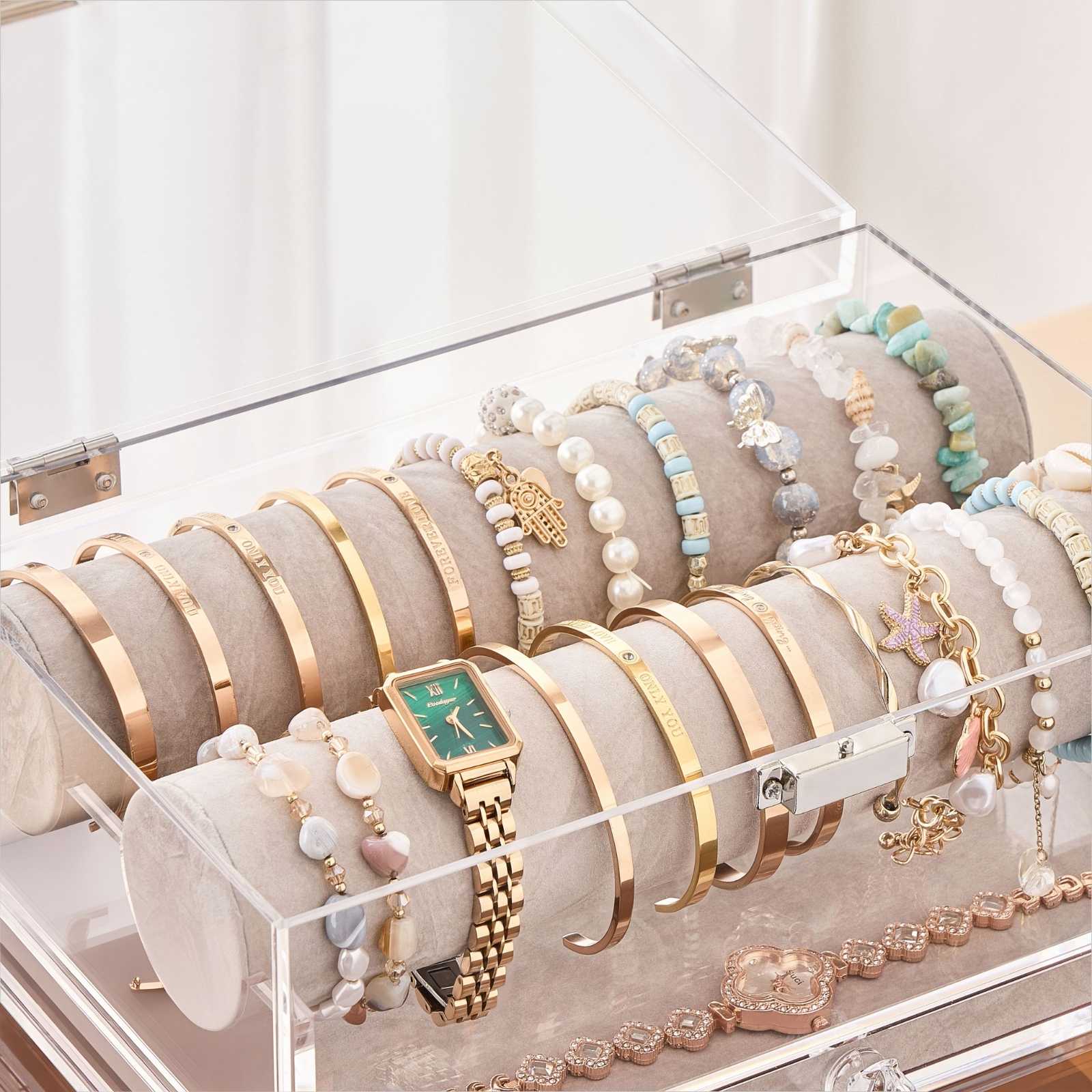 Lolalet Jewelry Box Acryl Armband Box Standard mit Samteinlage