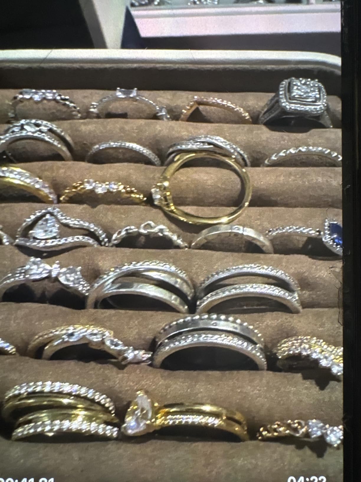KAMIER Large Jewelry Boxes Schmuckkästchen 3 Ebenen PU-Leder