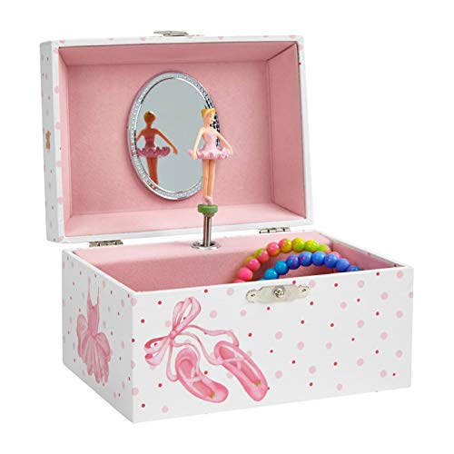 Jewelkeeper Ballerina Schmuckkästchen Rosa Polka Dot Spieluhr
