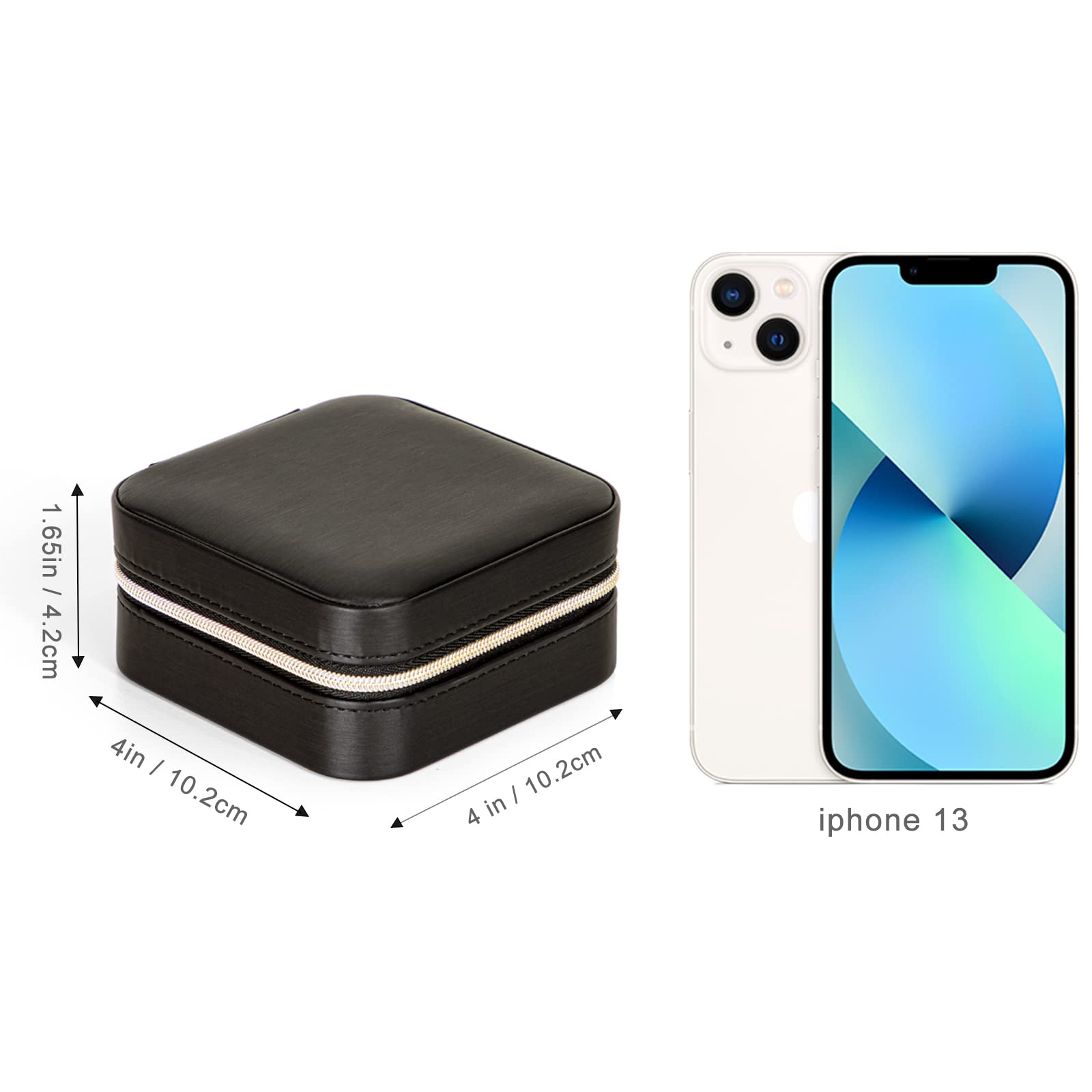 KAMIER Mini Jewelry Boxes Schmuckkästchen Leder Reise 10cm