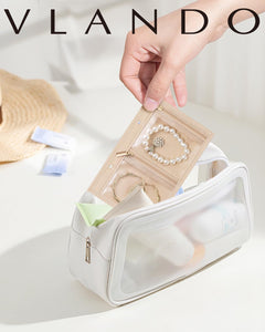 VLANDO Travel Ritual Schmuck-Reiseetui 5-teilig Samt Transparent