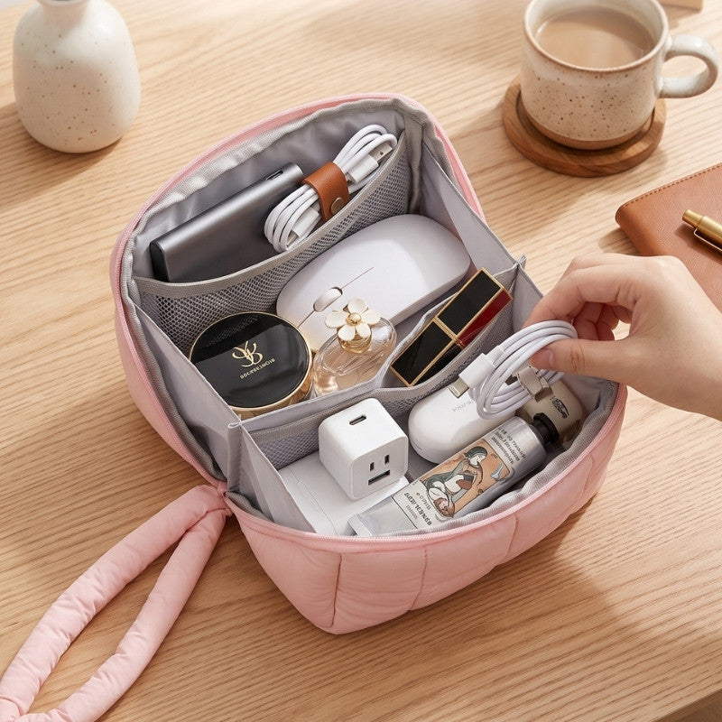 Lolalet Makeup Organizer Bag Kosmetiktasche Pink Medium leicht