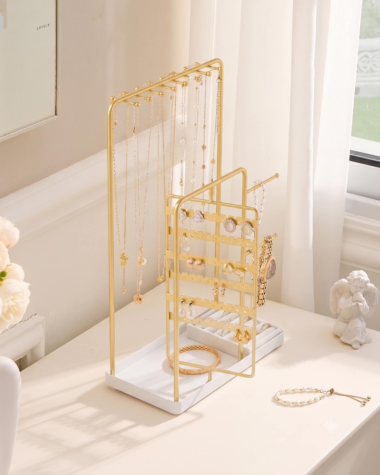 Lolalet Jewelry Stand Schmuckständer Gold Medium 32,3 cm