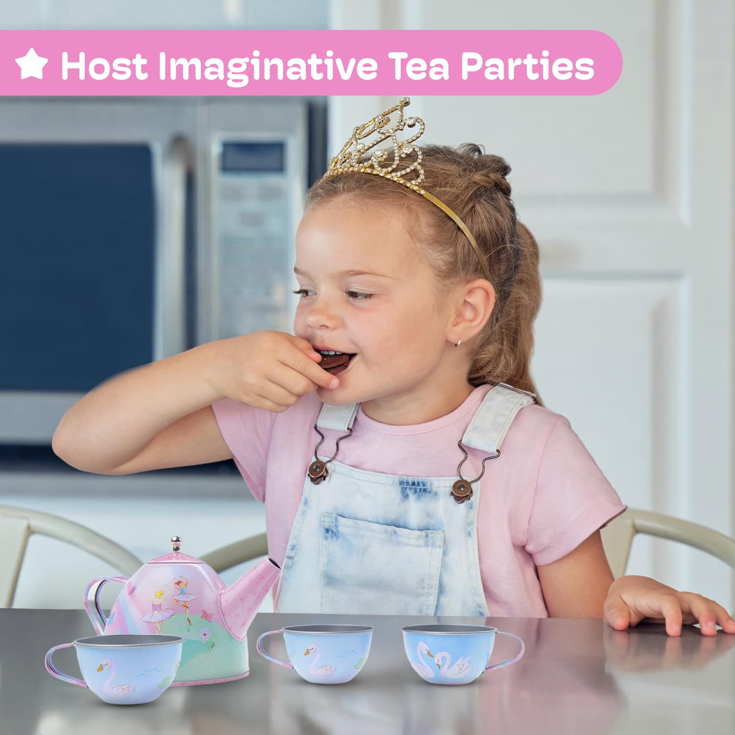 Jewelkeeper Tea Sets Teeservice Ballerina 15-teilig Zinn