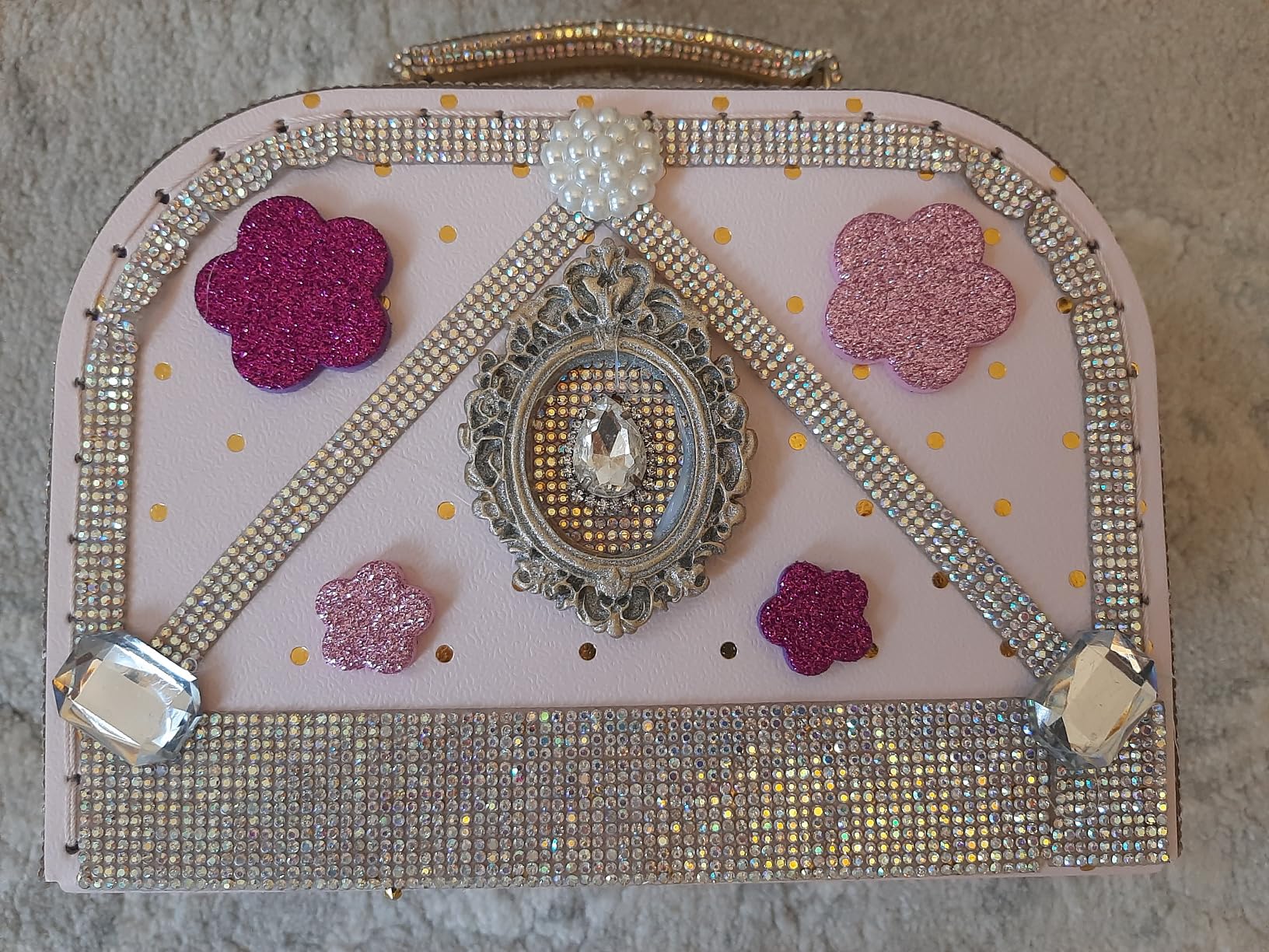 Jewelkeeper Storage Pappkoffer 3er-Set Gold Aufbewahrungsbox
