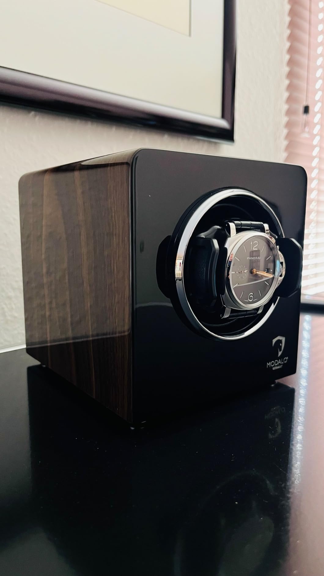 MODALO Inspiration MV4 Uhrenbeweger 1 Uhr Walnut