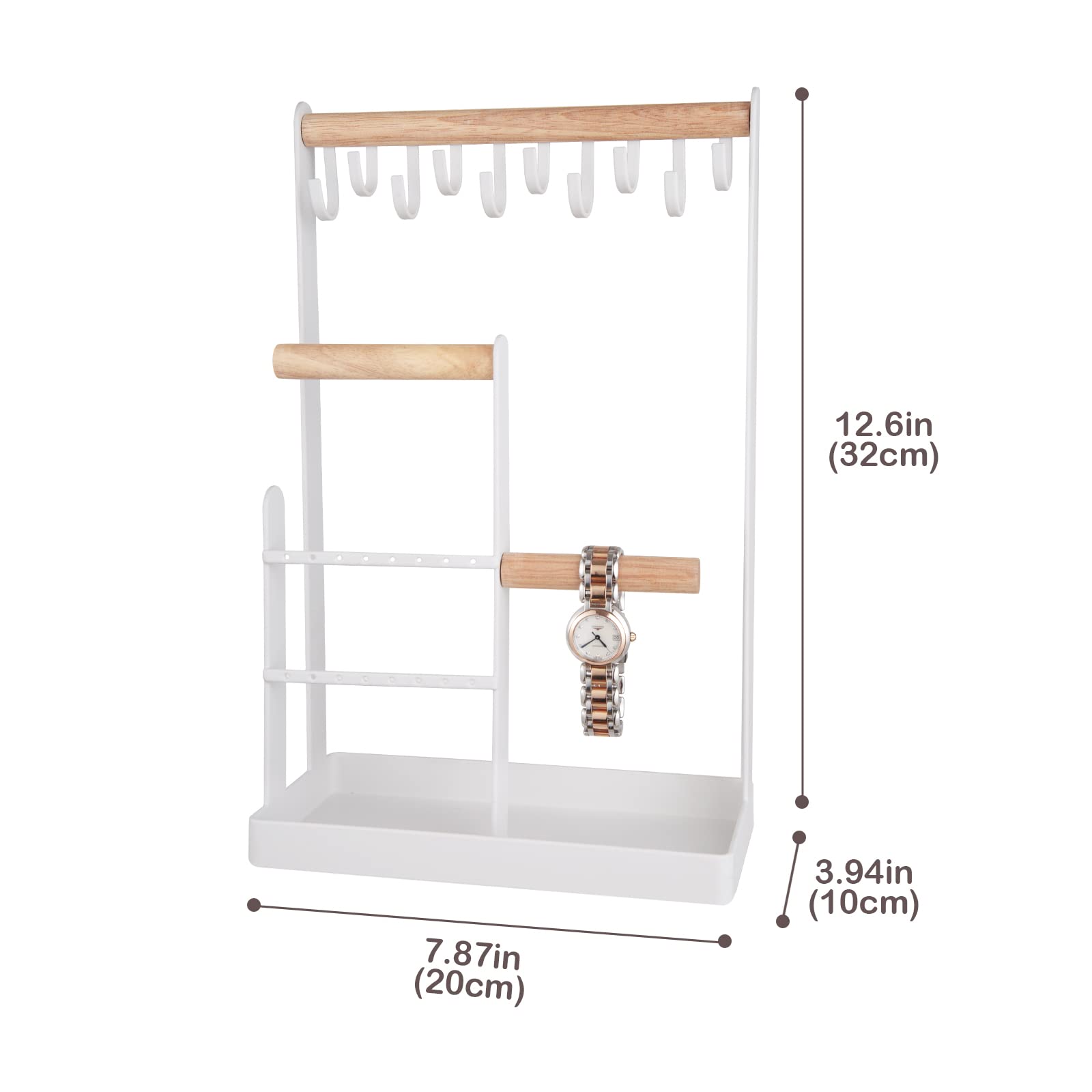 Lolalet Jewelry Stand Schmuckständer Weiß Medium 32 cm