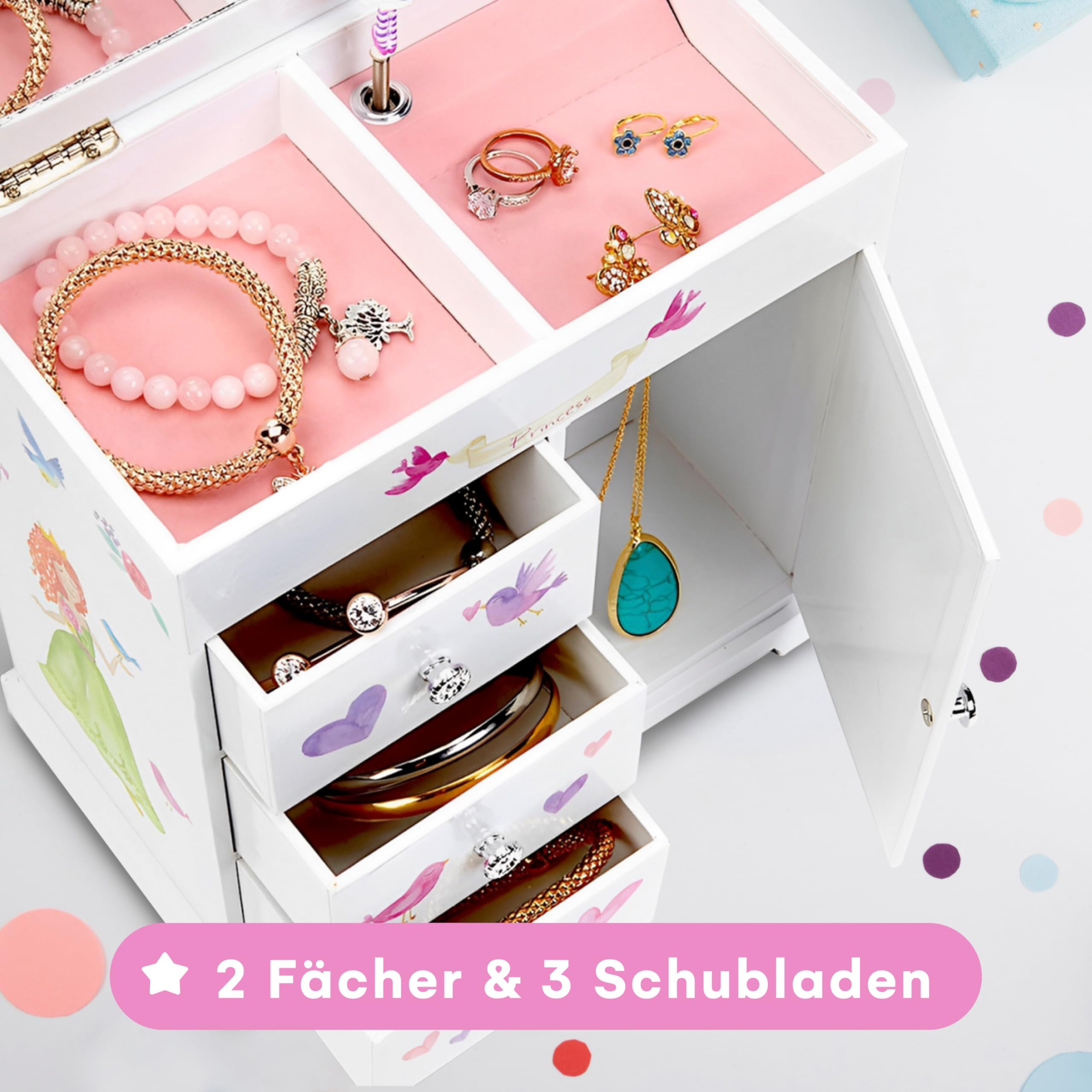 Jewelkeeper Fairytale Princess Schmuckschatulle Zuckerfee 24 cm