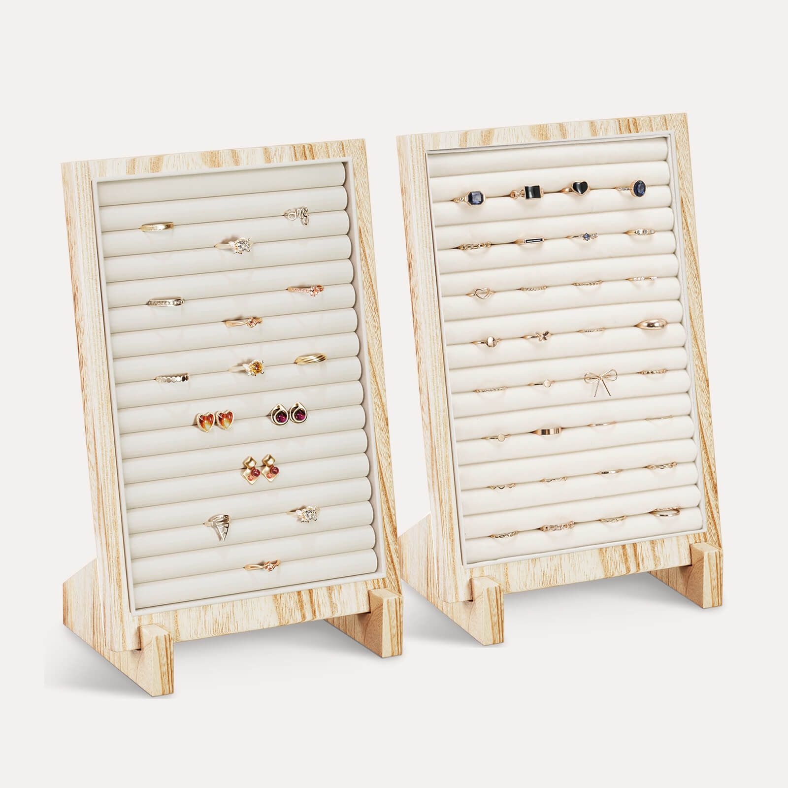 Lolalet Jewelry Stand Natural Wooden Ringhalter 1 Stück Holz