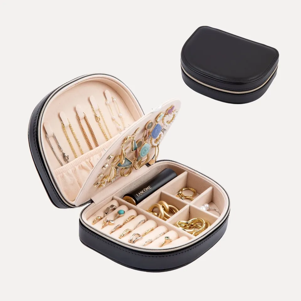 Lolalet Jewelry Box Reise Schmucketui Pink Klein Muschel