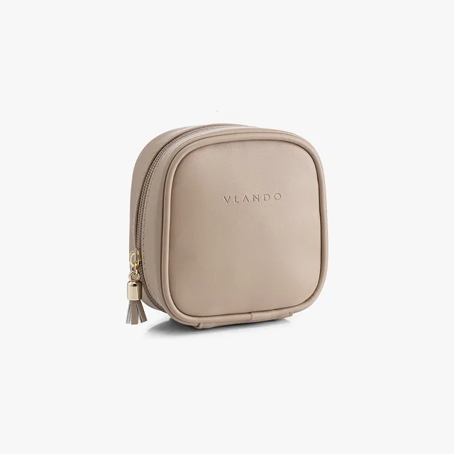 VLANDO Travel Ritual Mini Kosmetiktasche PU-Leder Wasserdicht