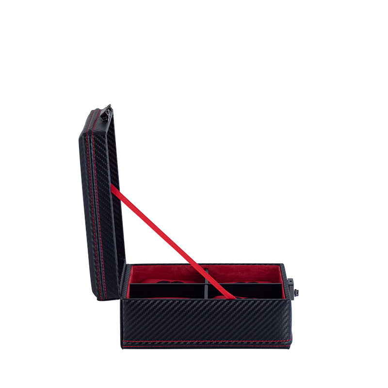 Friedrich 23 Carbon Uhrenbox 4 Uhren Schwarz XXL geeignet